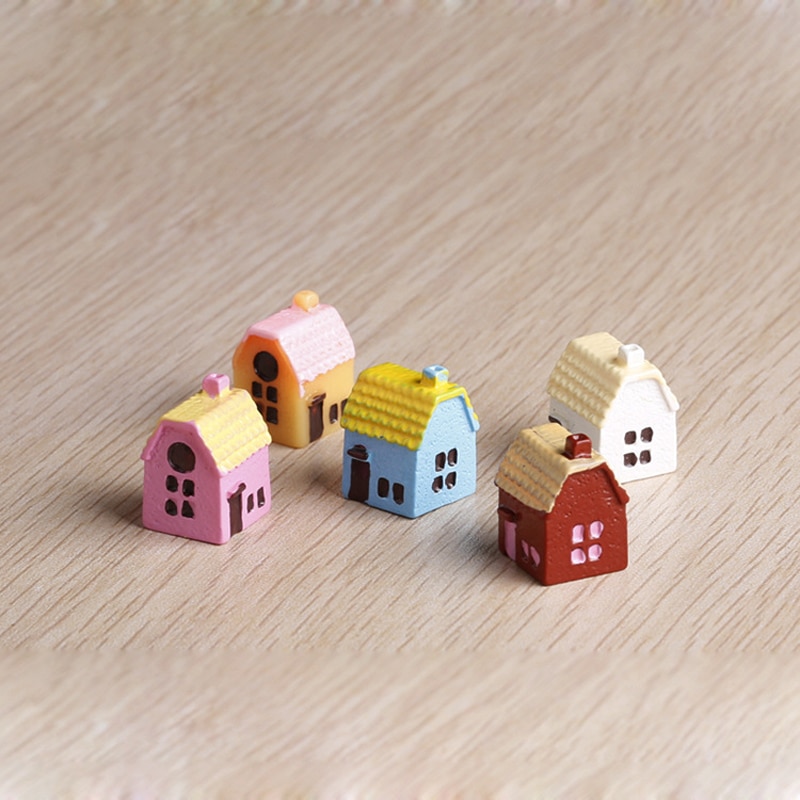 3PCS/lot 1.7x1.5cm Doll house Handmade house birthday 3D puzzles for adults and lovers dream house children color random