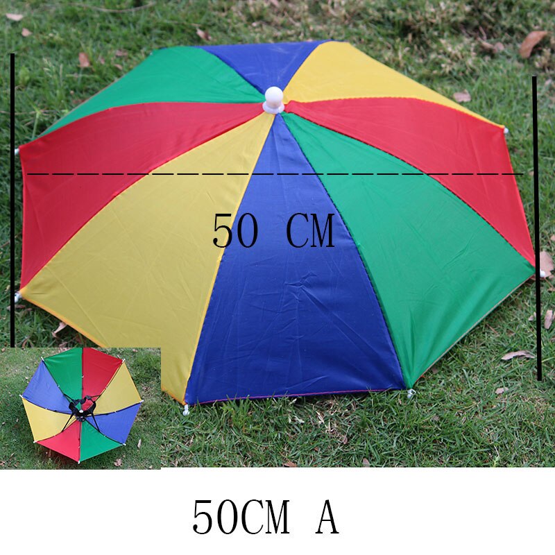 YADA Headwear Kappe Kopf Hüte Tragbare Kopf Regenschirm Hütte Angeln Kappen Punkt Spitze Regenschirm Sport Kappe Handarbeit draussen Regenschirm YD153: A