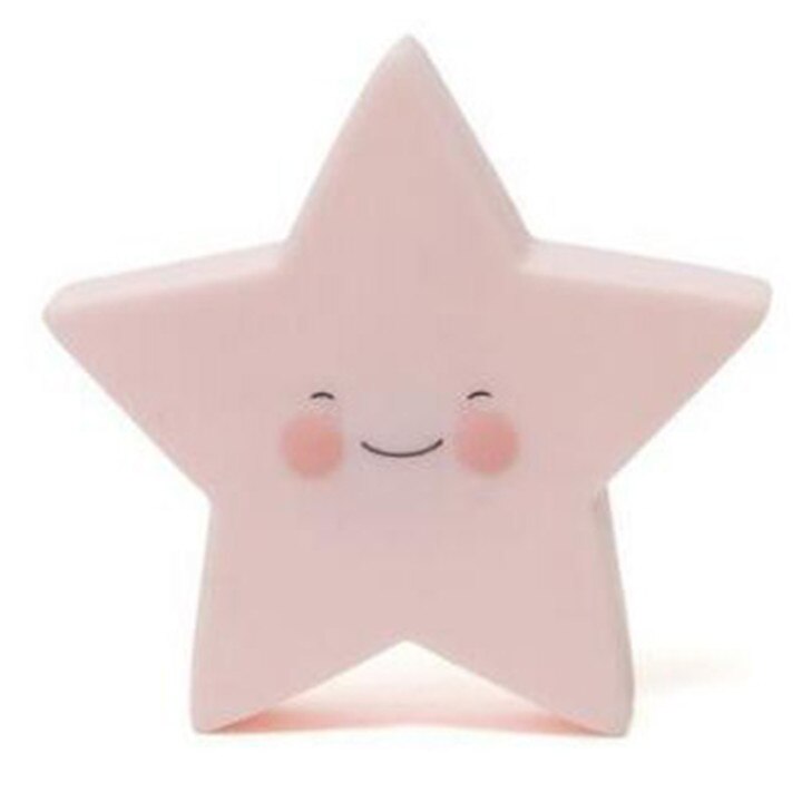 Cartoon Cute LED Kids Sleep Light Silica Gel Luminous Nightlight Lovely Lamp Sun Silicone Baby Room Light Toys: Star A