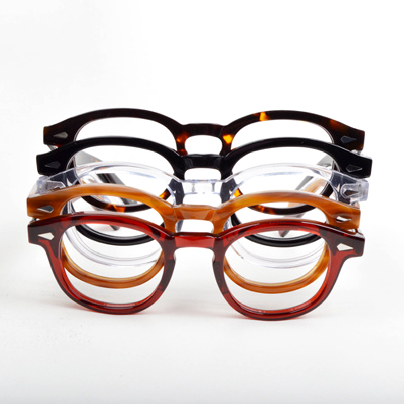 Johnny Depp Lemtosh Brillengestell Herren Damen Luxusmarke Jahrgang Computerbrille Acetat Brillengestell Transparente Linsenbox