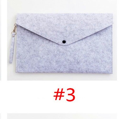 Carpeta de fieltro de gran capacidad, maletín de negocios, carpeta de archivos A4, organizador de papel para documentos de escritorio, material escolar para oficina, 1 ud.: 3