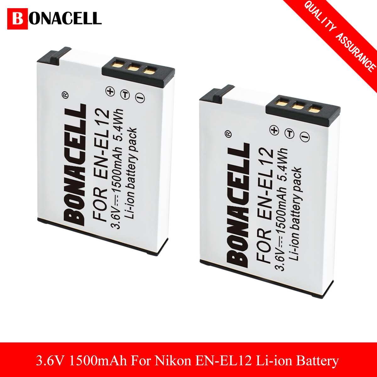 EN-EL12 Battery&Charger For Nikon Coolpix A1000, B600 Coolpix AW130 A900 W300 S1200pj S9900 S9500 S9300 S9200 S8200 S6300 S6200: 2 Picec Battery
