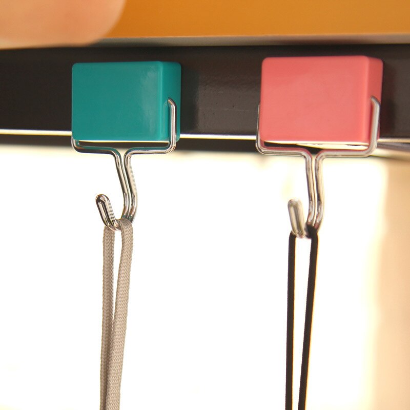 1Pcs/Set Magnetic Hook Strong Mini Heavy Duty Hanger Key Holder Durable for Home Kitchen Refrigerator Bearing 2KG Hooks