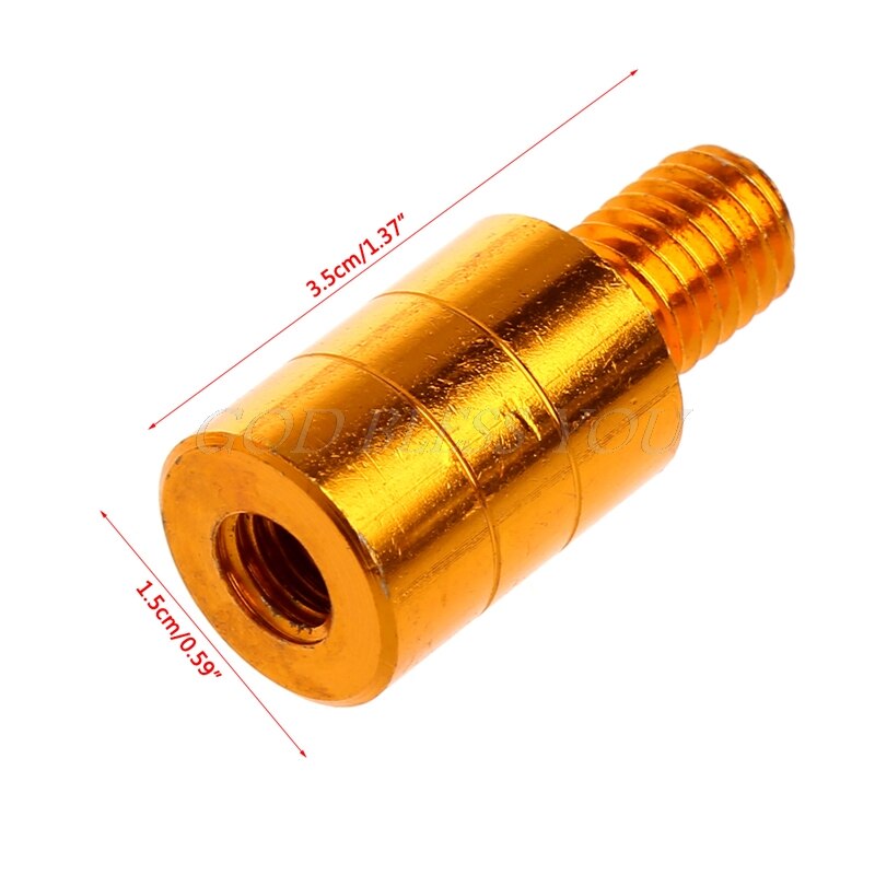 Fishing Landing Net Handle Connector Thread Adapter 10mm To 8mm 8mm To 10mm
