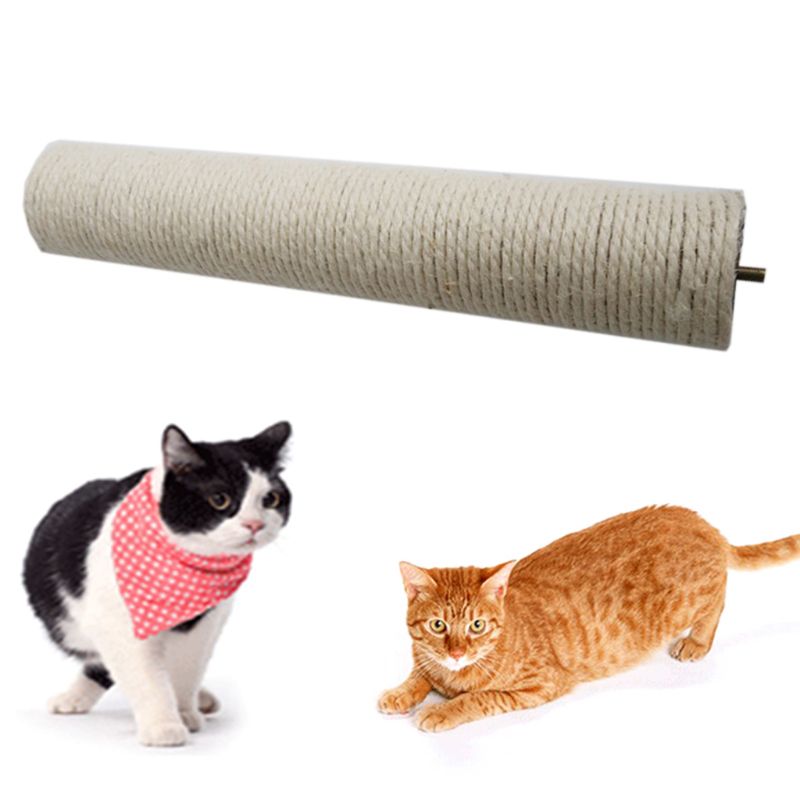 Cuerda de Sisal para reparar, pilar de rascar para gato, almohadilla de rayas de repuesto, Alfombra de juguete, 95AA
