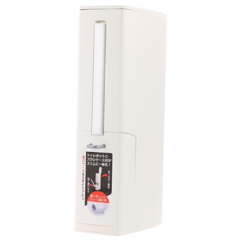 Plastic Bathroom Trash Can with Toilet Brush Waste... – Grandado