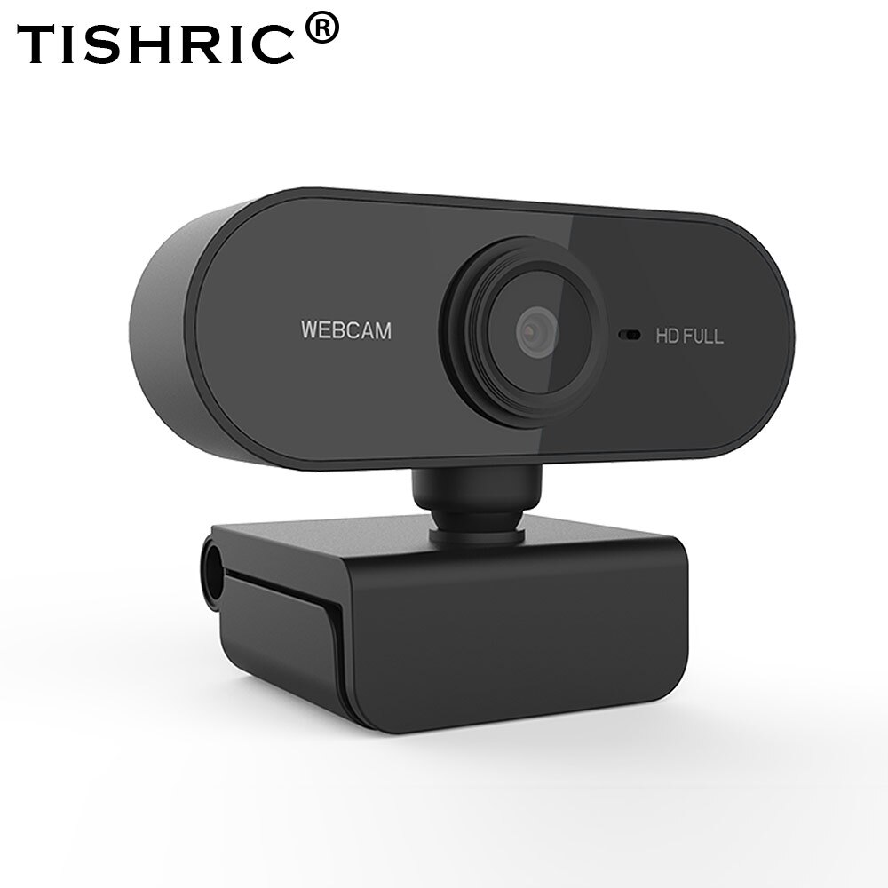 TISHRIC Full HD Webcam 1080P Web Camera With Microphone For Computer Autofocus USB Webcam 360 ° rotation PC/Computer Camera