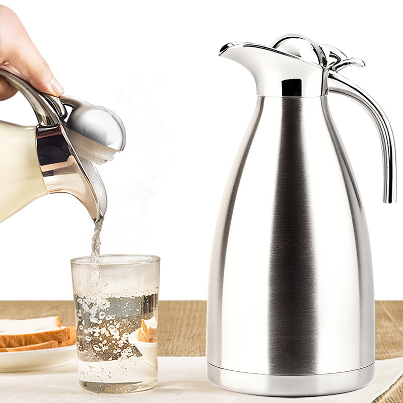 Unibird 2L/1.5L Stainless Steel Double Vacuum Thermal Water Kettle Thermos Coffee Pot Cold Insulated Bottle Household Camping