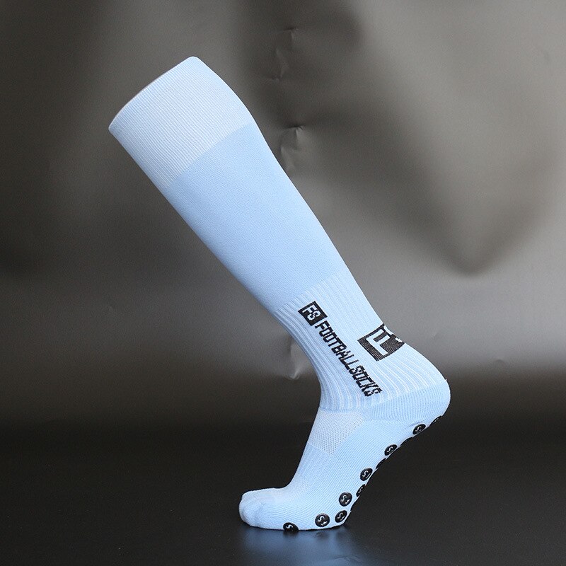 Voetbal Sokken Ronde Siliconen Zuignap Grip Anti Slip Voetbal Sokken Sport Mannen Vrouwen Training Sokken Calcetines Deportivos: Sky Blue