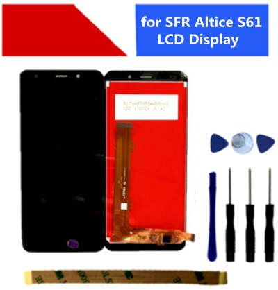 5.45 "SFR Altice S61 LCD affichage matrice + écran tactile numériseur numériseur panneau capteur lentille verre assemblée