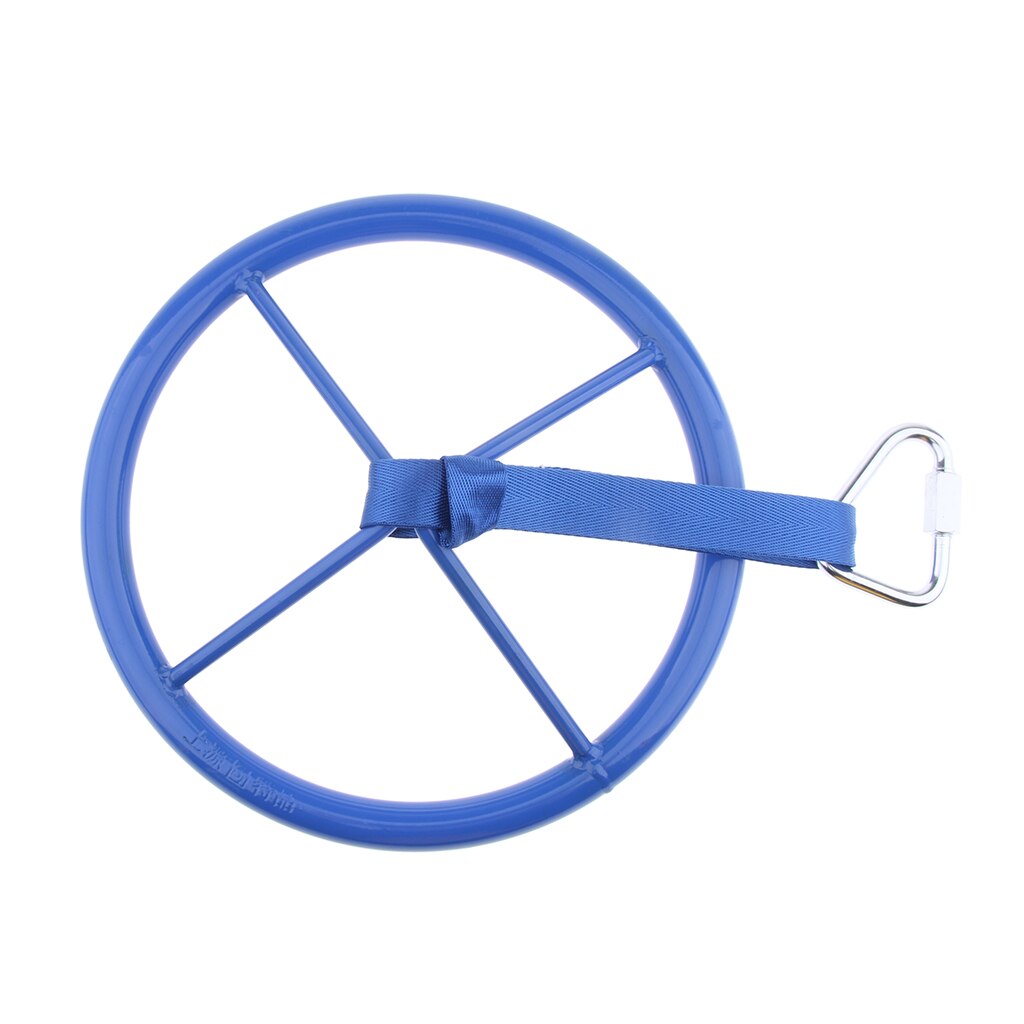 Kinderen Outdoor Play Sport Apparatuur Kinderen Ninja Wiel Met Veiligheid Karabijnhaak, 10.63X10.63 Inch