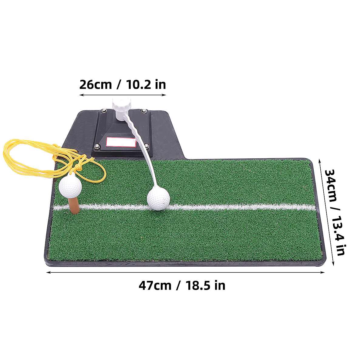 3 in 1 bærbar indendørs golf putter træner 360 ° rotation golf træning putting måtte golf putter træner indendørs golf swing måtte