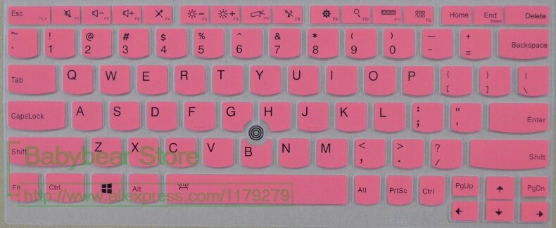 Silicone Keyboard Cover Keyboard Protector For Lenovo Thinkpad Yoga 370 380 X390 / Thinkpad L13 yoga 13 13.3 inch: pink