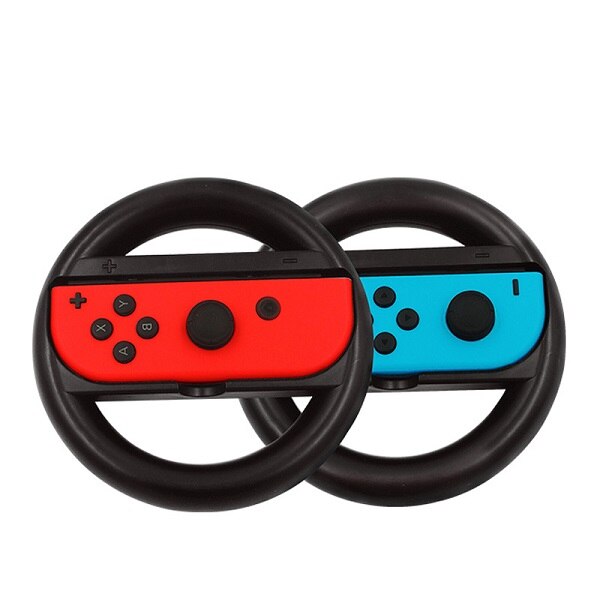 2 teile/los Controller Griffe Fall für Nintendoswitch Nintend Schalter Griff NS N-Schalter Spiel Konsole Zubehör: Black Wheel