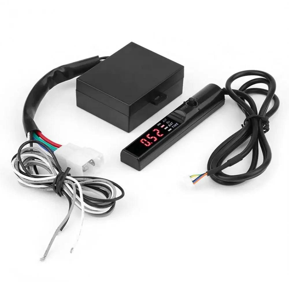 Temporizador Turbo de 12V para coche, controlador de retardo, retardador de tiempo de estacionamiento, dispositivo modificado, pantalla Digital LED electrónica Universal para coche: Rojo