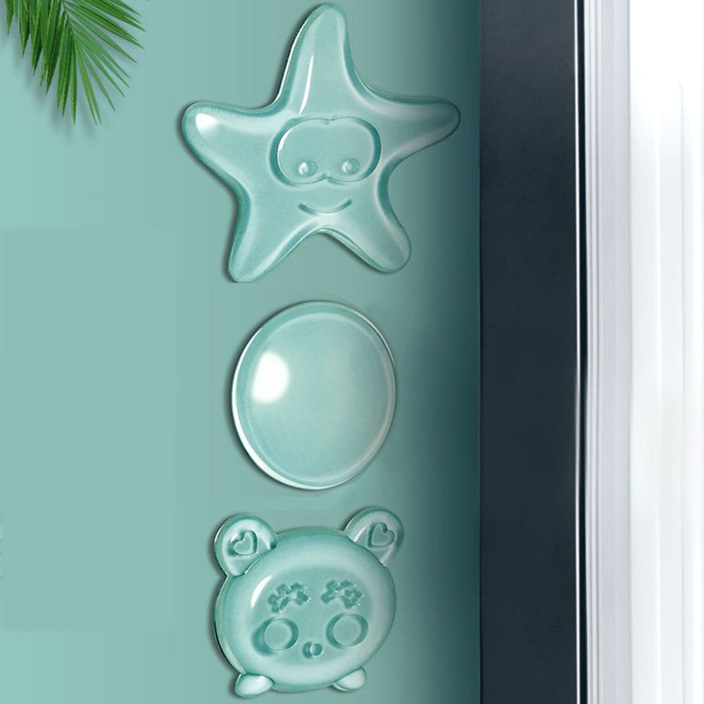 Transparent Silicone Door Stopper Self Adhesive Door Handle Bumper Wall Protector Refrigerator Furniture Mute Anti-crash Pad