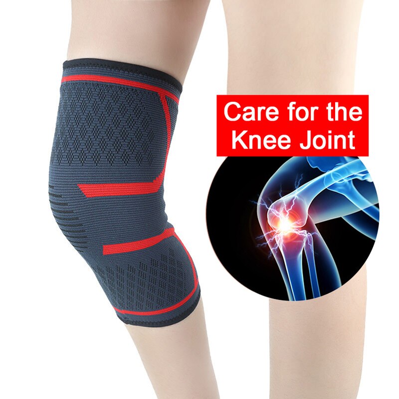 1 Pc Elastische Antislip Warm Nylon Kniebrace Ondersteuning Beschermende Kleding Outdoor Sport Knie Pads Kinesiologie Tape Knie protector