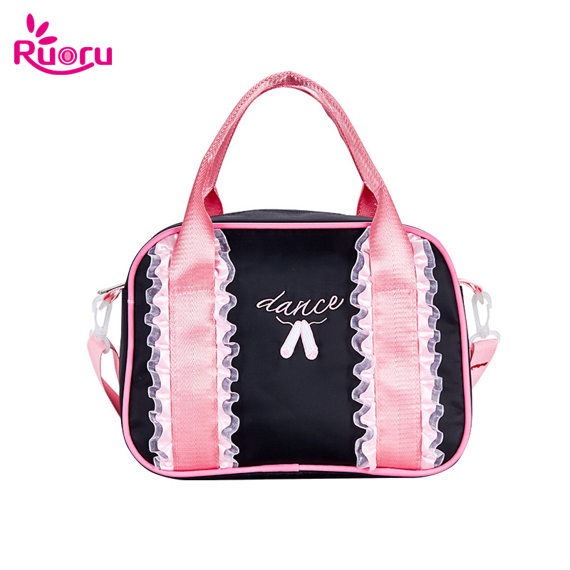 Ruoru-bolsas de encaje para Ballet para niñas y mujeres, paquete de mochila de baile para bebé, bolso de mano para Ballet