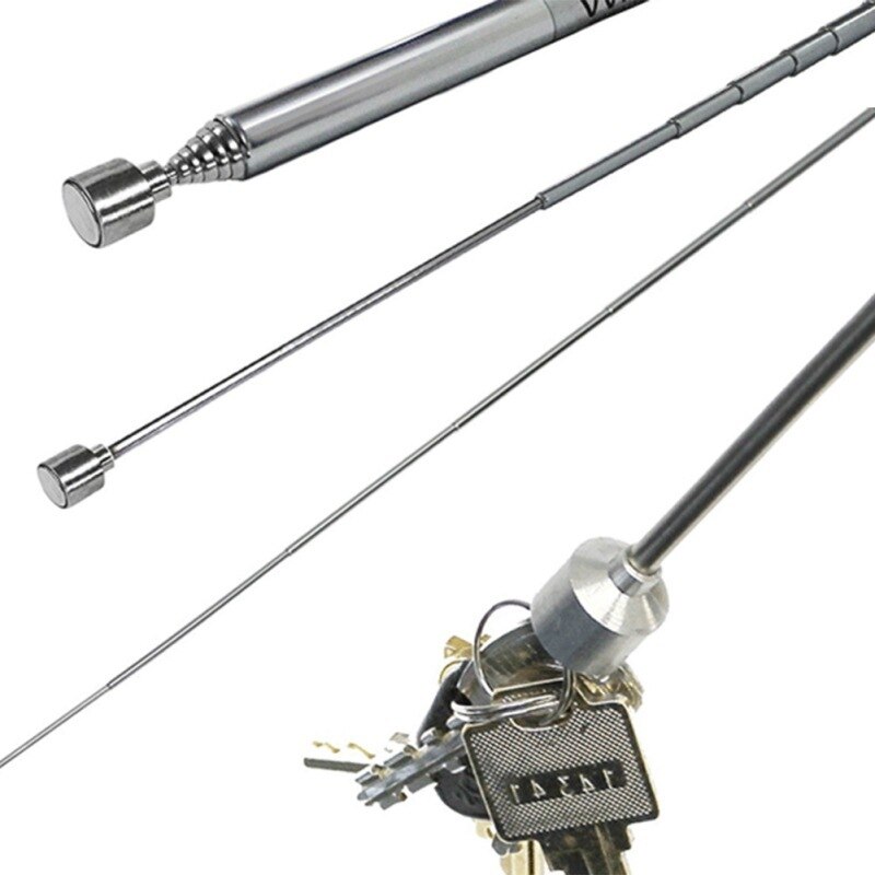 Portable Telescopic Magnetic Pick-up Bar Tool Bar for Picking Up Nut Bolts Expandable Pick-up Bar Bar Magnetic Pick-up Iron Bar