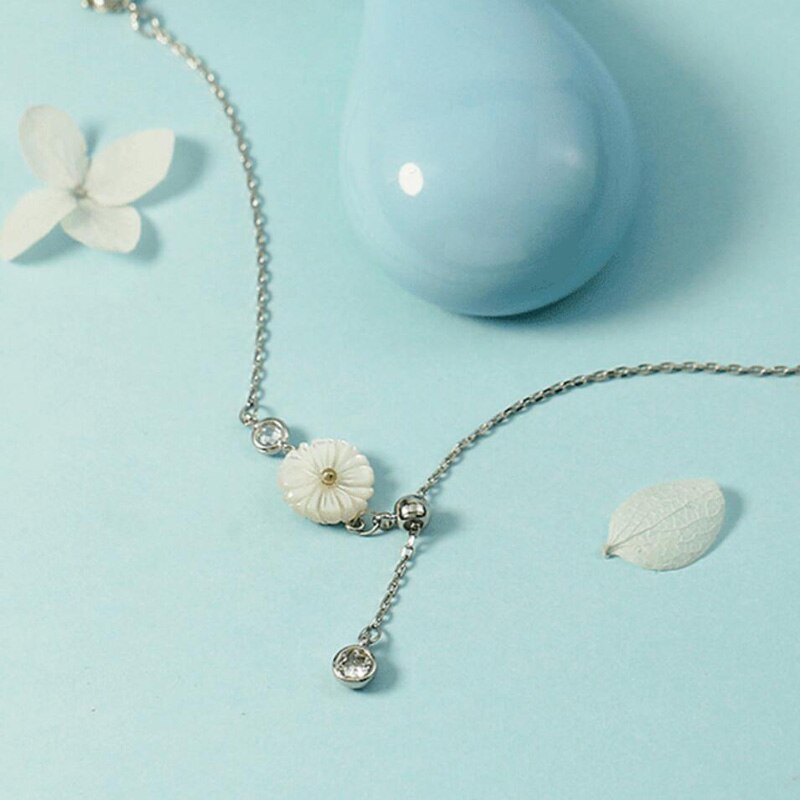 Cavigliere KOFSAC Fashion in argento Sterling 925 per gioielli da donna nuovo romantico conchiglia Daisy Girl accessori per san valentino regalo