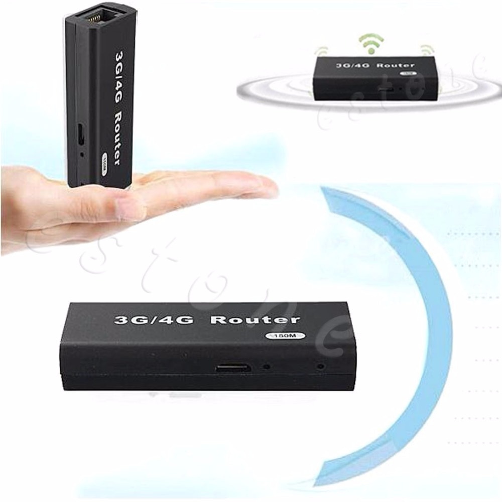 Mini enrutador portátil WiFi Wlan, punto de acceso AP, 150Mbps, RJ45, USB, inalámbrico, 3G/4G