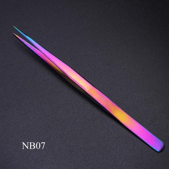 Stainless Steel Tweezers Volume Eyelashes Extensions Eyebrow Tweezers Curved Straight Nail Clipper Nipper Makeup Tools TRNB01-07: NB07