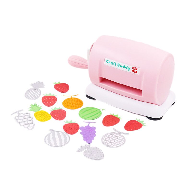 DIY Paper Cutting Machine Embossing Die Cut Machine Scrapbooking Album Card Cutter Tool(Pink)