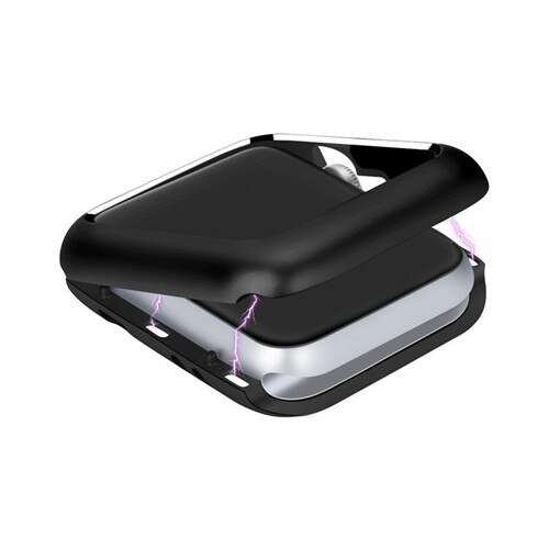 Magnetic cover For Apple Watch case apple watch 5 44mm 40mm iwatch 4 apple watch 3 2 1 42mm 38mm Frame protective case bumper: black / 42mm