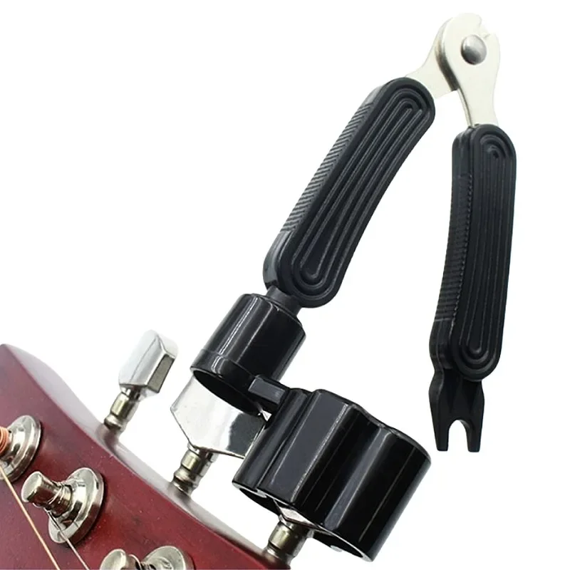Guitar String Winder and Cutter All-In-1 Restringing Tool-Includes Clippers Bridge Pin Puller Peg Winder for Fit Most Guitars