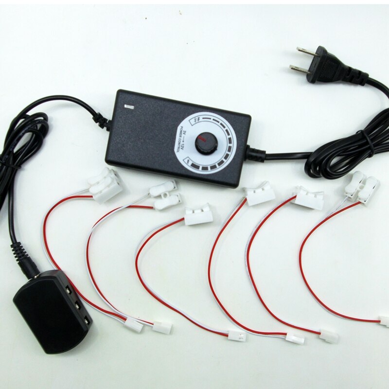 3-12V Verwisselbare Voeding, Met 6 Output Poorten/Railway Layout: Default Title