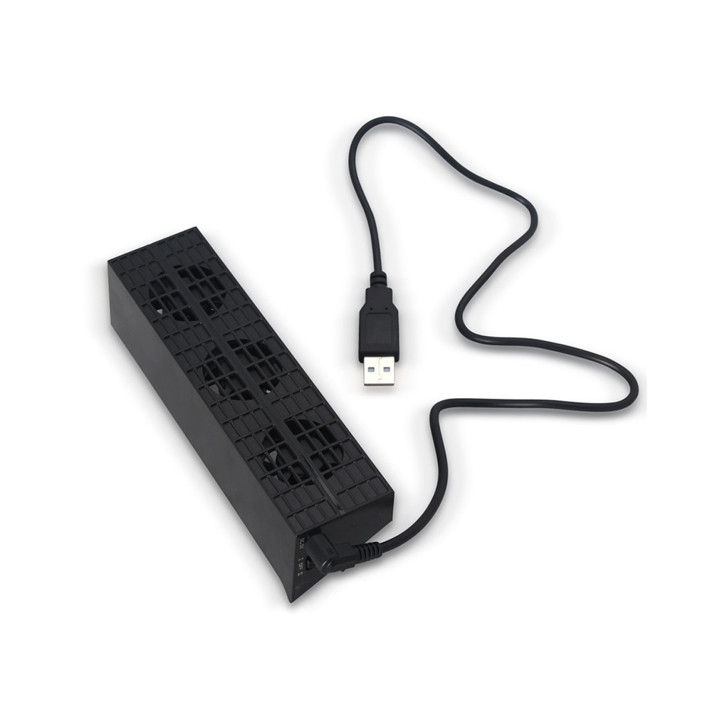 Smart Cooling Fan Slim Koeler Voor PS4 Usb Slim Console Console Cooler Smart Thermostaat 3 Fans Systeem Station Plug En spelen