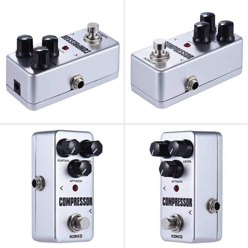 KOKKO Guitar Pedal Effect Compressor Booster Distortion Overdrive Electric Bass Guitar Effects True Bypass Musical Instruments