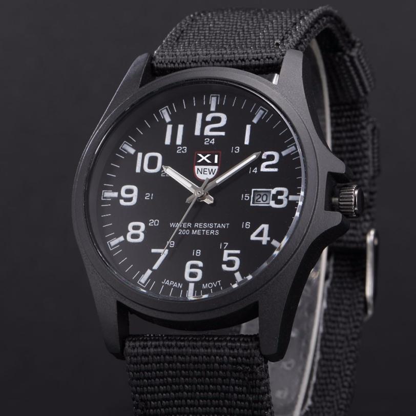 Nylon reim stil kvarts herreklokke topp merke klokker casual armbåndsur relojes relogio masculino