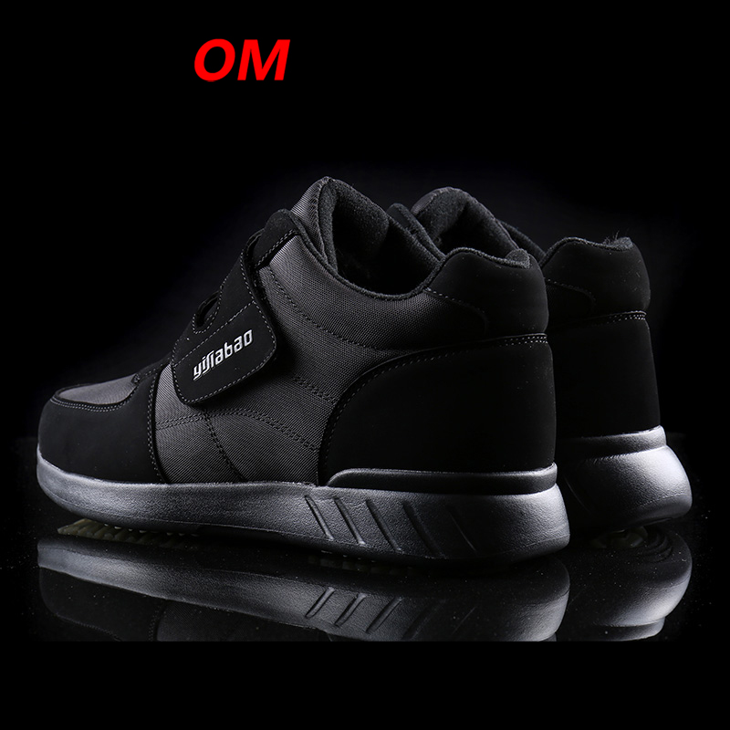 Varme sko mænd sneakers vandtætte mænd vinterstøvler sne casual mænd sko mænd loafers ankelstøvler stor størrelse 45