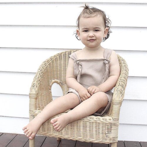 Brand Toddler Infant Newborn Kid Boy Girl Bib Pants Romper Jumpsuit Playsuit Outfit Solid Summer Clothes 0-3T