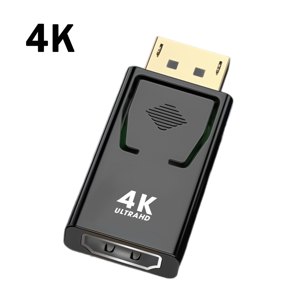 Displayport till hdmi-kompatibel adapter dp hane till hona hdmi 1 enkelriktad video- och ljudomvandlare  hd 4k 1080p för pc tv bärbara datorer: Glod