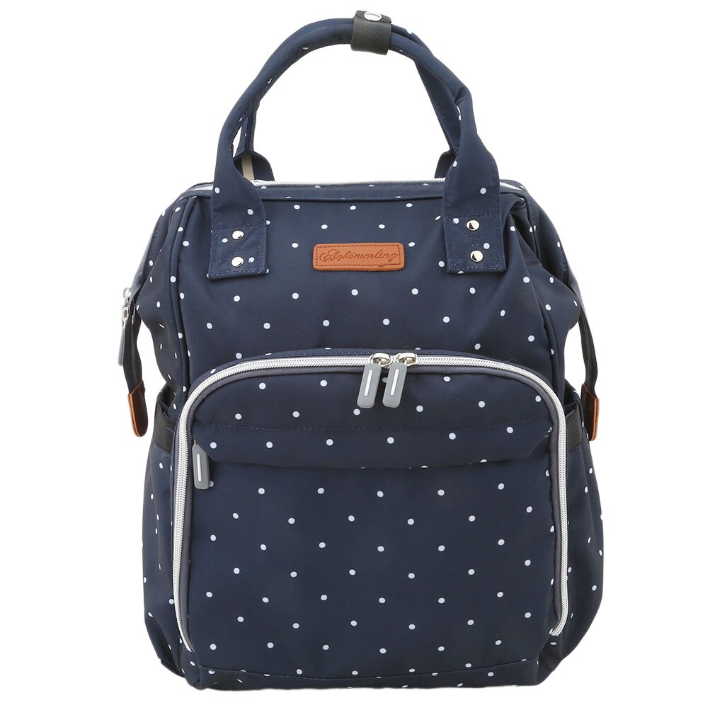 Mammaväska barnvagn skötväska stor kapacitet babyväskor för mamma bolsa mochila maternidade skötväska skötväska ryggsäck luiertas: Blå prickar