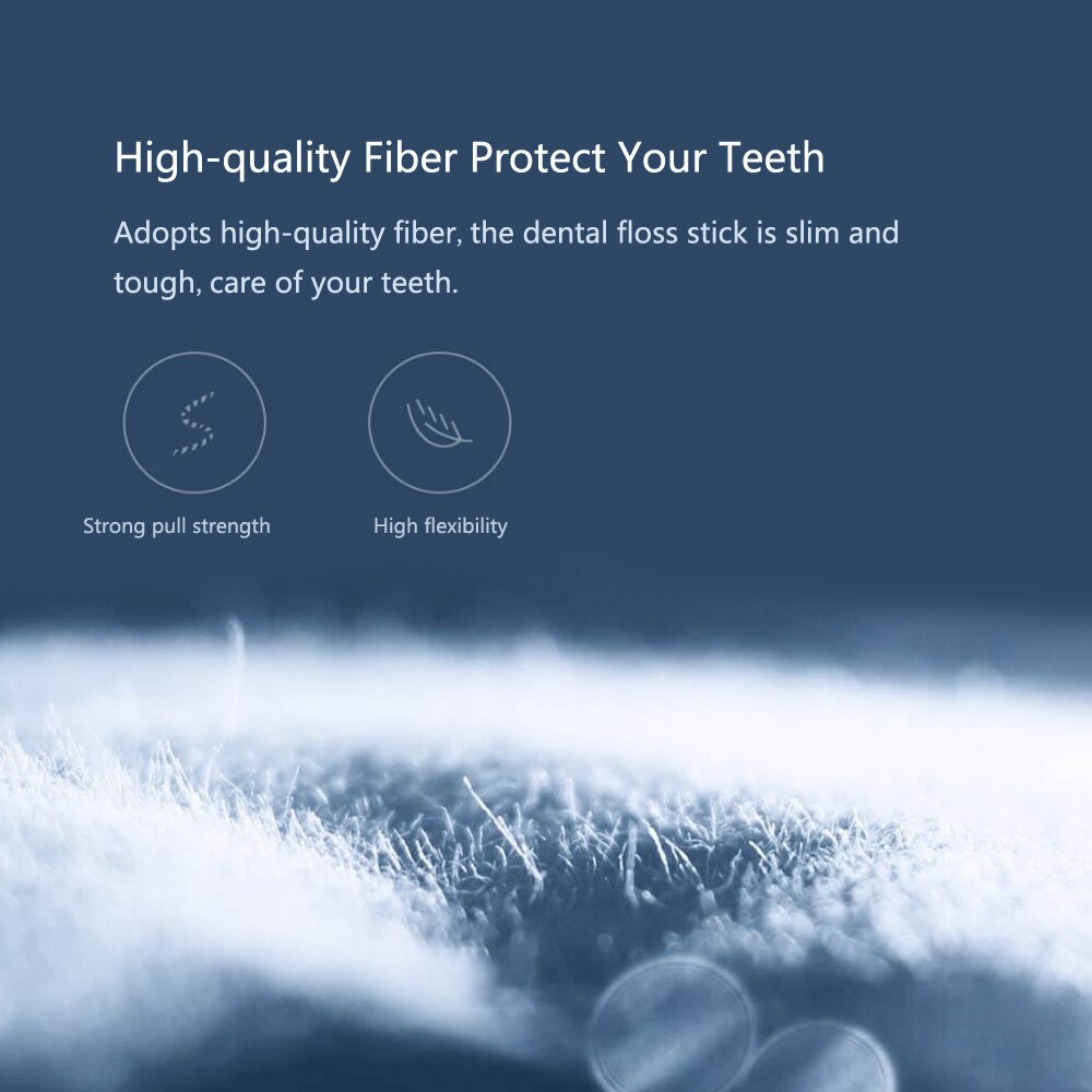 Xiaomi Soocare Dental Foss Pick Teeth Tooth Toothpicks Stick Oral Care Ergonomic FDA Testing Food Grade 50pc/box