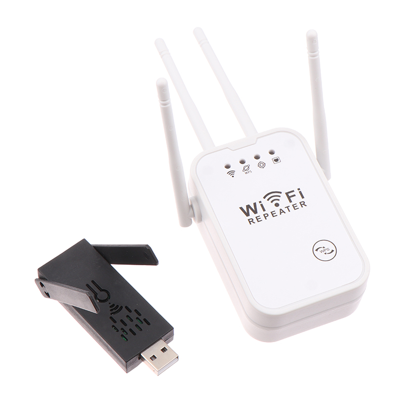 1PC WiFi Router Long Range Signal Booster Router 300Mbps Wireless Repeater 2.4G WiFi Signal Extender Amplifier