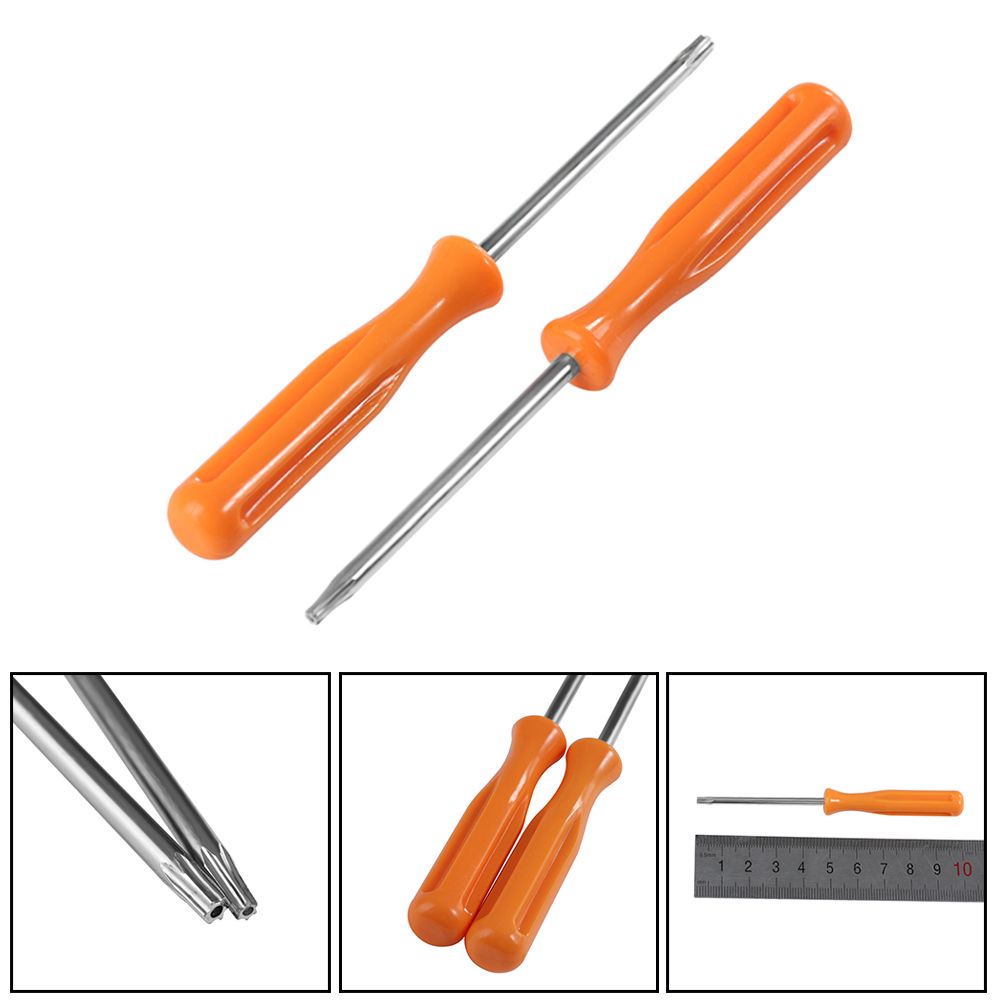 Stainless Steel Precision Screwdriver TORX T8 + T10 Hand Tools Tamperproof Hole Screwdriver For Xbox 360/ PS3/ PS4