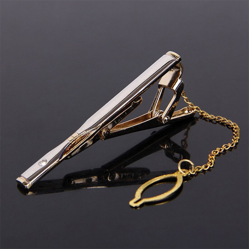 Men's Suit Tie Clip Silver Color Simple Business Metal Necktie Bar Clasp Clamp Formal Shirt Wedding Jewelry Accessories