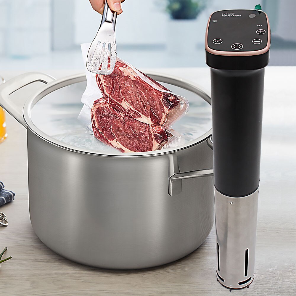 Waterproof 1800W LCD Touch Sous Vide Cooker Accurate Cooking Machine Sturdy Immersion Circulator Vacuum Slow Cooker Heater