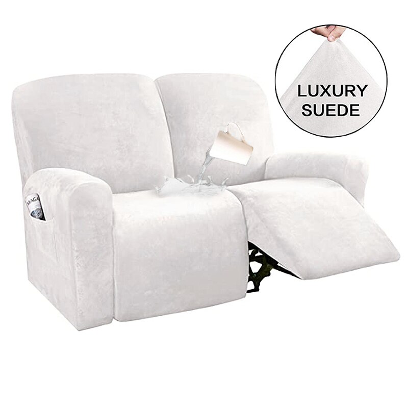 Suede Recliner Sofa Cover All-inclusive Massage Deck Lazy Boy Chair Covers Lounge Single Seat Couch Slipcover Armchair Cover: B5