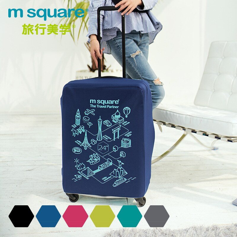 M Square Travel Luggage Cover Protective Covers for Suitcases Luggage Protective Covers Travel Accessories Flight Accessories