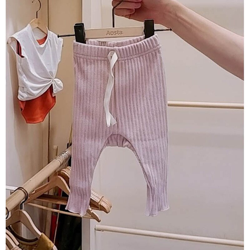 Calça legging infantil de algodão, confortável, para meninos e meninas, casual, pp, calça longa para crianças, outono 2021
