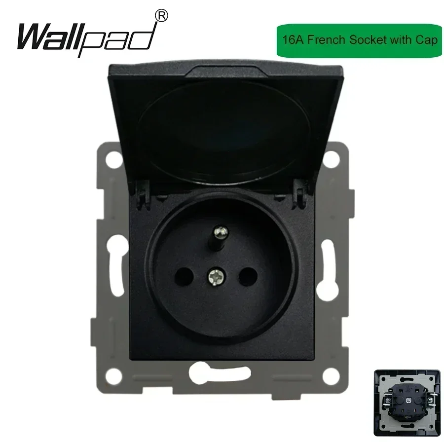 EU Neutral Wood Wall Panels FAN Reset Retro Electric Switch Euro French Power Socket with Type A C USB Fast Outlet TV Data Cat6