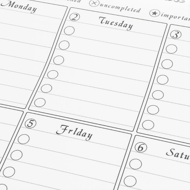 Magnetic Refrigerator Wall Art Sticker Calendar Monthly Weekly Planner White Board Erase For Kitchen 42x30cm