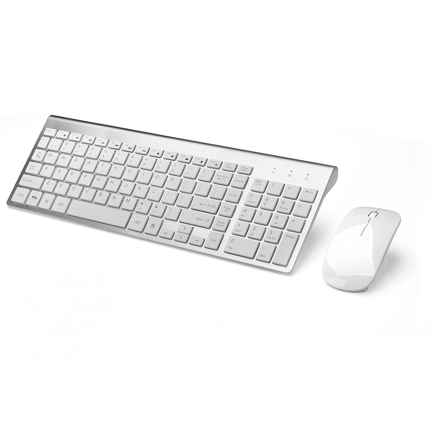 Wireless keyboard and mouse set ergonomic silent keyboard USB interface for Android Apple TV MAC