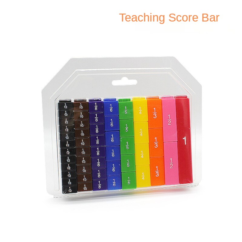 Primary school teaching demonstrator score fractions tiles teaching aids plus minus company score bar mathematics toy: Default Title