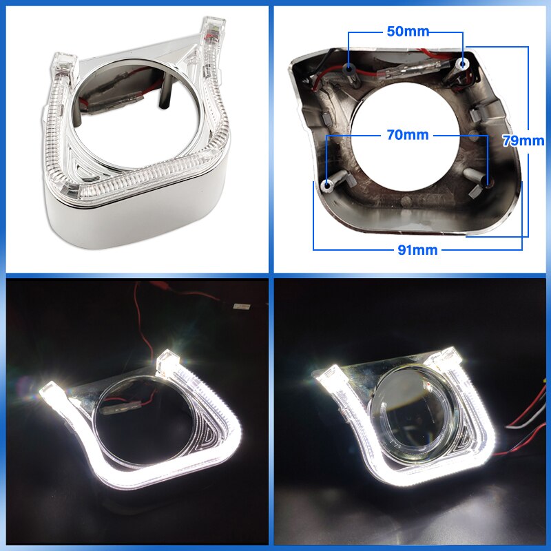 Angel Eyes Shrouds For BiXenon Projector Lens 2.5 WST Lens Mask Covers